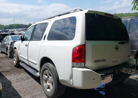 2007 Nissan Armada Se from USA, damaged, VIN 5N1AA08A47N703768